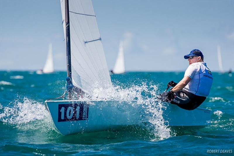 Thomas Hansson-Mild photo copyright Robert Deaves taken at Wakatere Boating Club and featuring the OK class