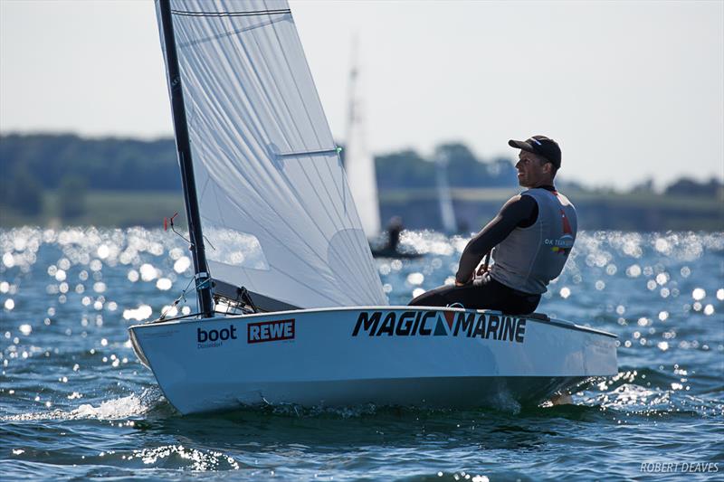 Jan Kurfeld - OK Dinghy European Championship - Kiel, Germany - photo © Robert Deaves