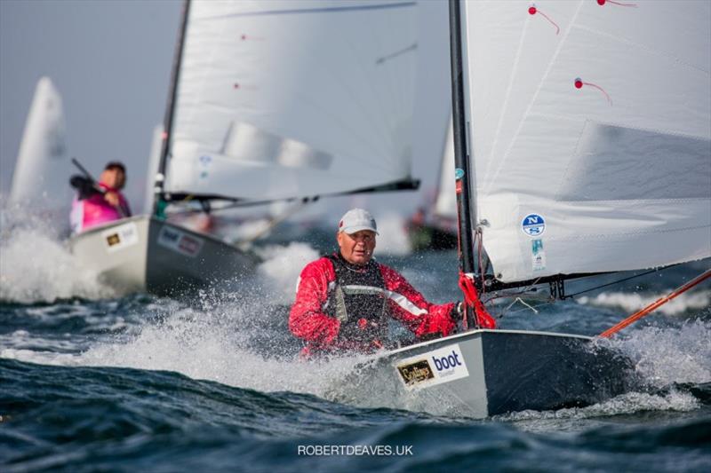 Steen Christensen - Kieler Woche 2020, day 3 photo copyright Robert Deaves taken at Kieler Yacht Club and featuring the OK class