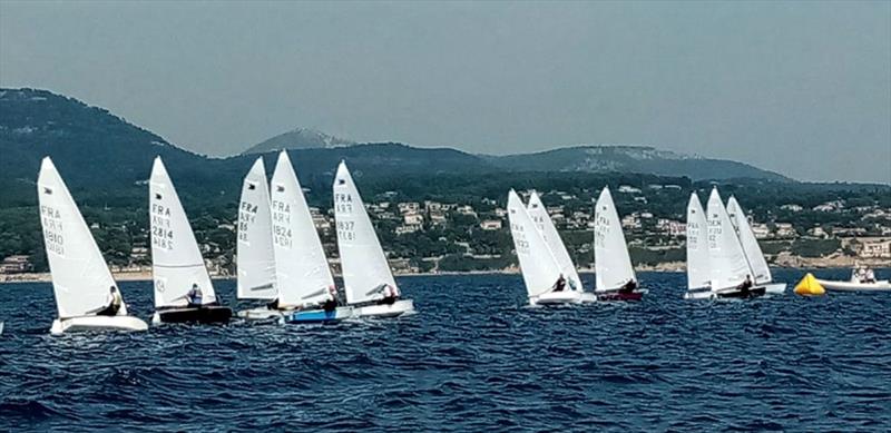 Start on Day 3 - 2020 Mediterranean OK Dinghy Championship photo copyright Société Nautique de Bandol taken at Société Nautique de Bandol and featuring the OK class