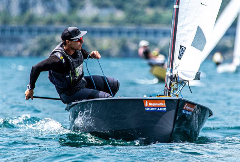 Valérian Lebrun - 2021 OK Dinghy International Regatta - Day 1 photo copyright Circolo Vela Arco taken at Circolo Vela Arco and featuring the OK class