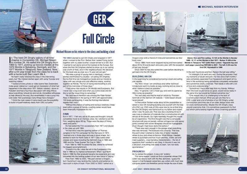 OK Dinghy class July 2021 magazine - photo © Robert Deaves