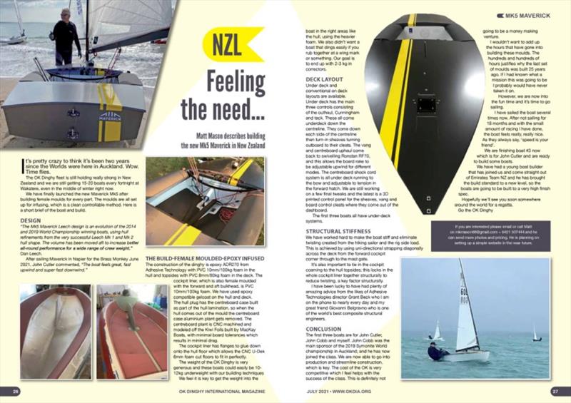 OK Dinghy class July 2021 magazine - photo © Robert Deaves