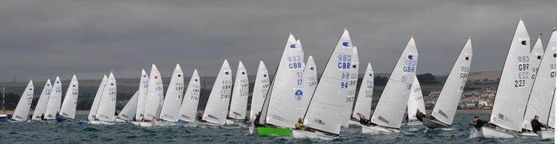 A big fleet again at the British Nationals photo copyright Richard Bowers taken at  and featuring the OK class