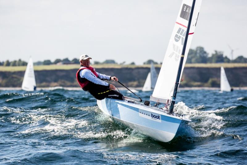 Bo Petersen - OK Dinghy class at Kieler Woche photo copyright Robert Deaves taken at Kieler Yacht Club and featuring the OK class