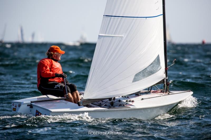 Benjamin Hammerö - OK Dinghy class at Kieler Woche photo copyright Robert Deaves taken at Kieler Yacht Club and featuring the OK class