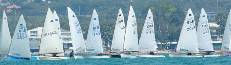 International OK Dinghy Revival in Thailand - Sportsday Regatta start photo copyright K. Jakapong Kanwasate taken at  and featuring the OK class