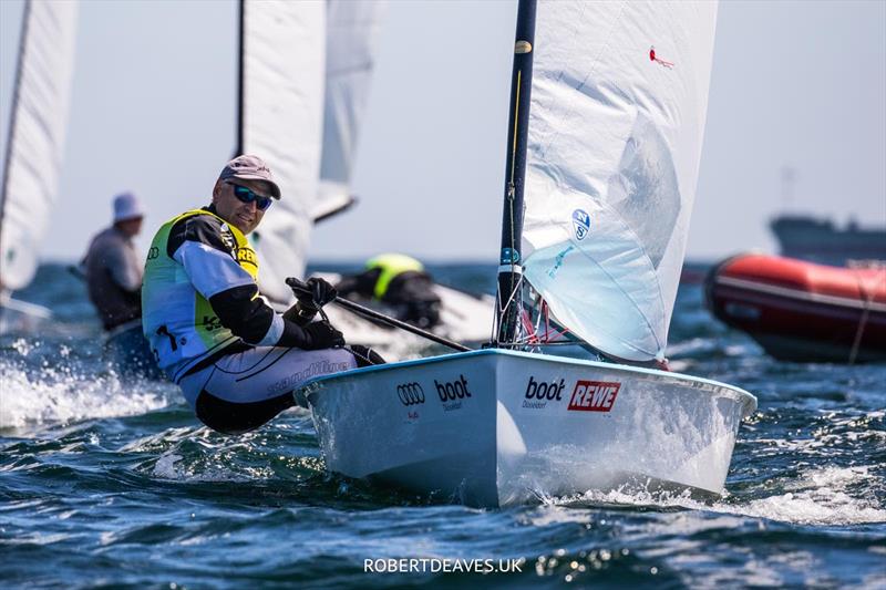 André Budzien - 2022 Kieler Woche photo copyright Robert Deaves taken at Kieler Yacht Club and featuring the OK class
