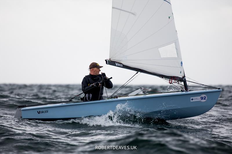 OK Dinghy Worlds in Marstrand: Gordon Sims, NZL - photo © Robert Deaves / www.robertdeaves.uk