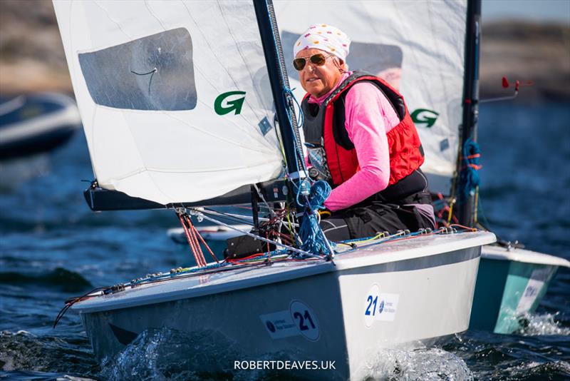 Per Westlund, SWE - OK Dinghy Worlds in Marstrand day 4 photo copyright Robert Deaves taken at  and featuring the OK class
