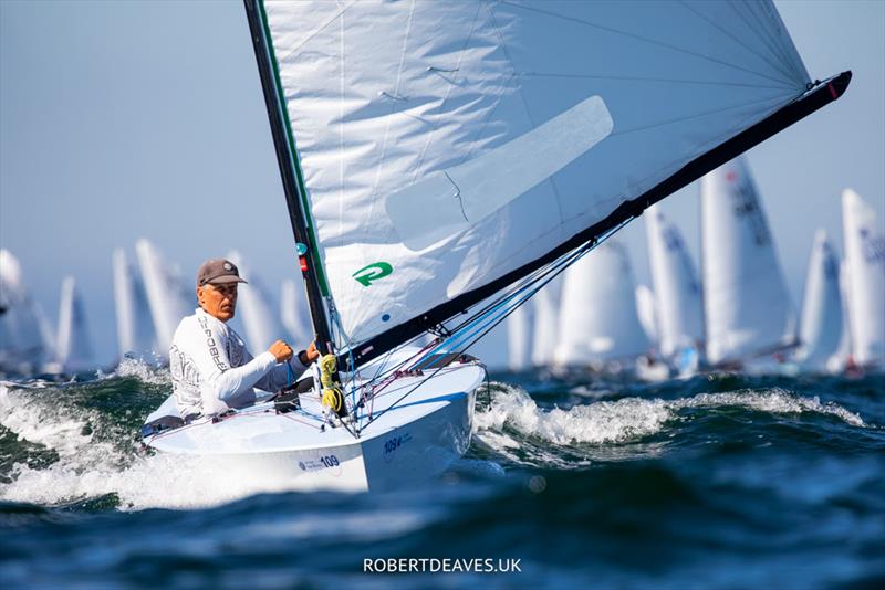 Jens Eckhardt, DEN - OK Dinghy Worlds in Marstrand day 4 photo copyright Robert Deaves taken at  and featuring the OK class