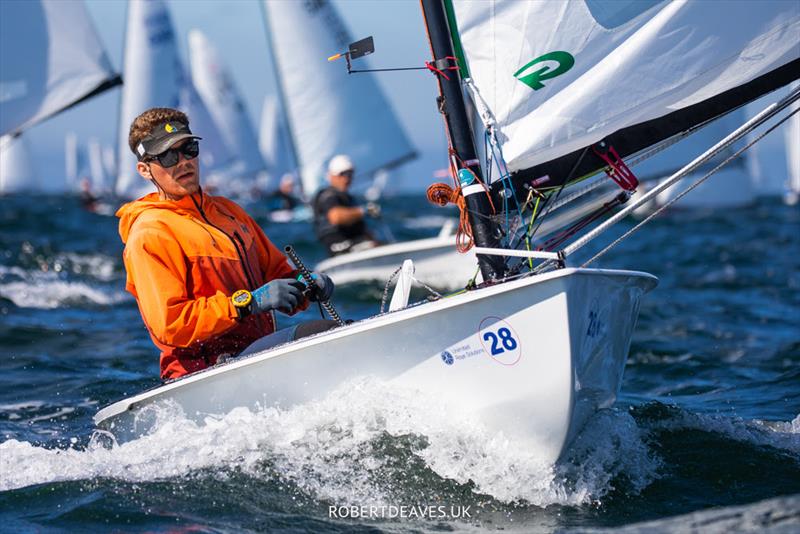 Lars Johan Brodtkorb, NOR finishes 3rd in the OK Dinghy Worlds in Marstrand photo copyright Robert Deaves / www.robertdeaves.uk taken at  and featuring the OK class