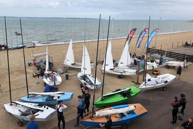 RS300, Europe and OK open meeting at Stokes Bay photo copyright Emma Pearson taken at Stokes Bay Sailing Club and featuring the OK class