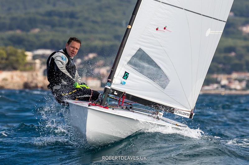 Stefan de Vries - 2022 OK Dinghy European Championship photo copyright Robert Deaves taken at Société Nautique de Bandol and featuring the OK class