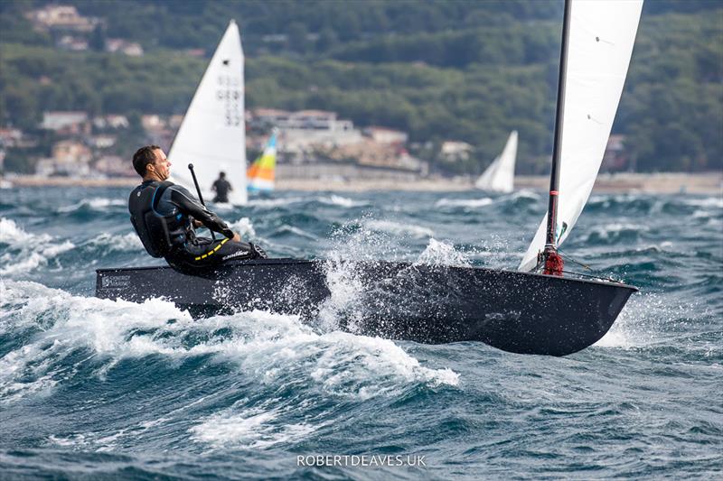 Valerian Lebrun - 2022 OK Dinghy European Championship photo copyright Robert Deaves taken at Société Nautique de Bandol and featuring the OK class