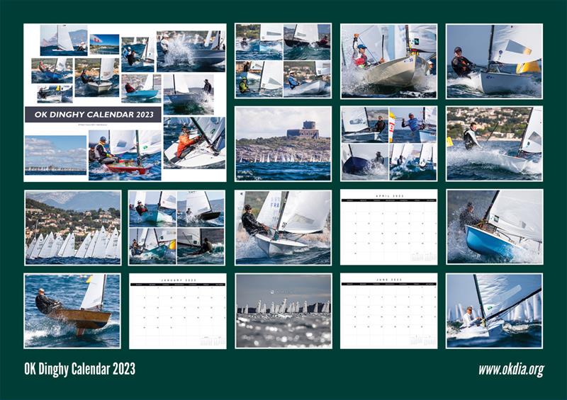 2023 OK Dinghy Wall Calendar - photo © Robert Deaves