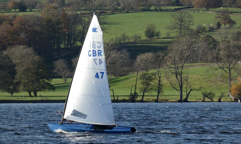 Bernard Clark during the Ullswater Yacht Club Winter Series 2022 - photo © Jennie Clark