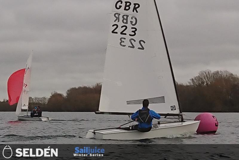 Nick Craig wins the Burghfield Breezer photo copyright Andy Maw taken at Burghfield Sailing Club and featuring the OK class