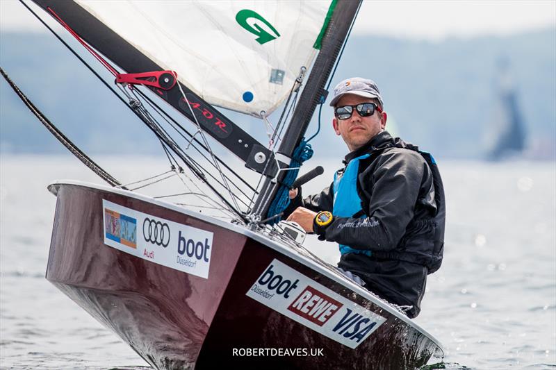 Maik Westfehling, GER on day 3 at Kieler Woche 2023 photo copyright Robert Deaves / www.robertdeaves.uk taken at  and featuring the OK class