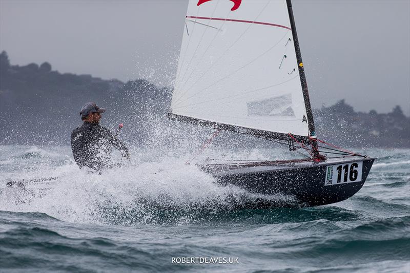 OK Dinghy World Championship, Lyme Regis, UK photo copyright Robert Deaves taken at Lyme Regis Sailing Club and featuring the OK class