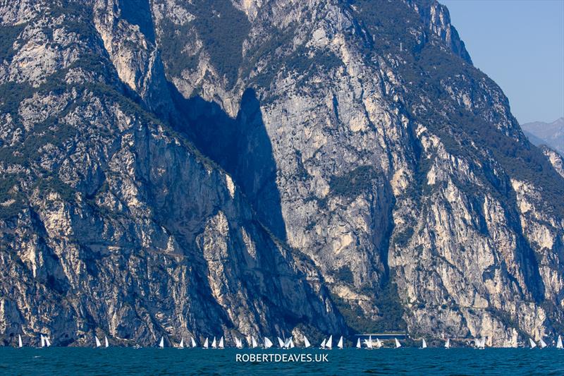 OK Dinghy Europeans Day 1 - 112 OK Dinghies on Lake Garda photo copyright Robert Deaves taken at Circolo Vela Arco and featuring the OK class