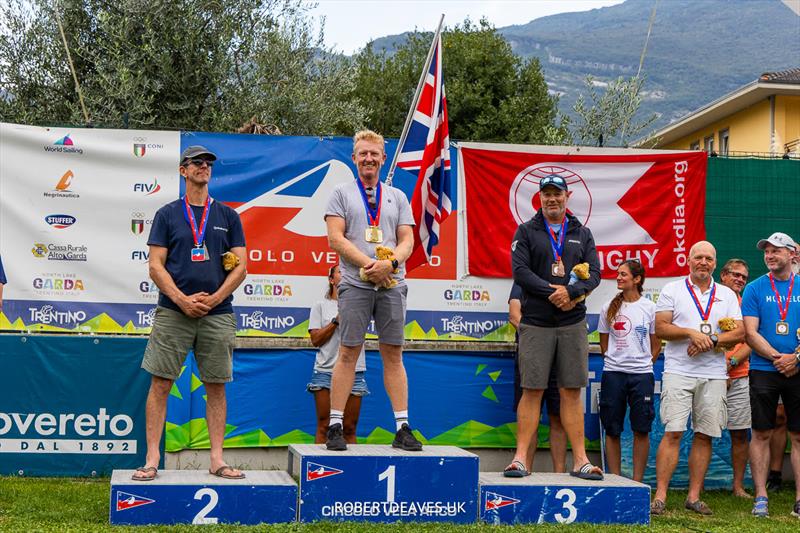 OK Dinghy Europeans Day 4 - Top 3 photo copyright Robert Deaves taken at Circolo Vela Arco and featuring the OK class