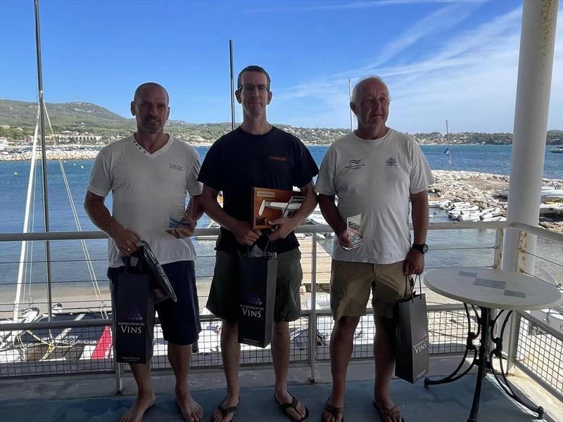 OK Dinghy Autumn Trophy in Bandol - Podium photo copyright Robert Deaves / www.robertdeaves.uk taken at Société Nautique de Bandol and featuring the OK class