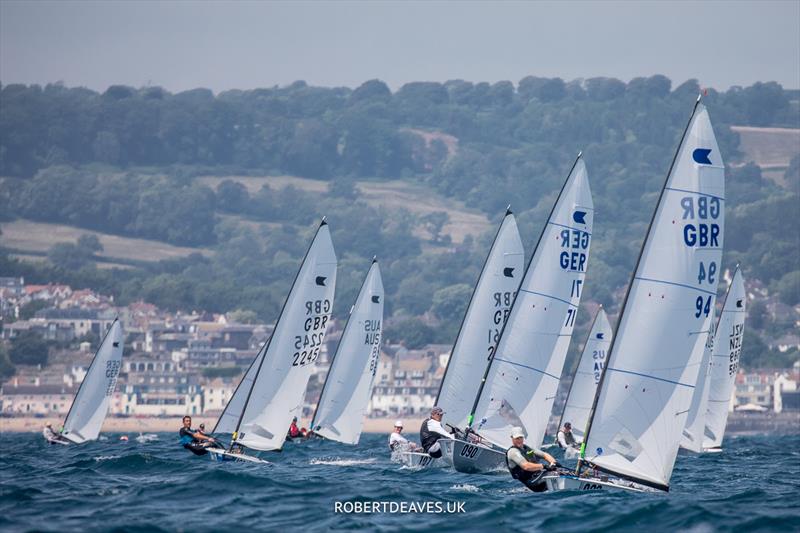 2023 OK Dinghy World Championship, Lyme Regis, UK photo copyright Robert Deaves taken at Lyme Regis Sailing Club and featuring the OK class