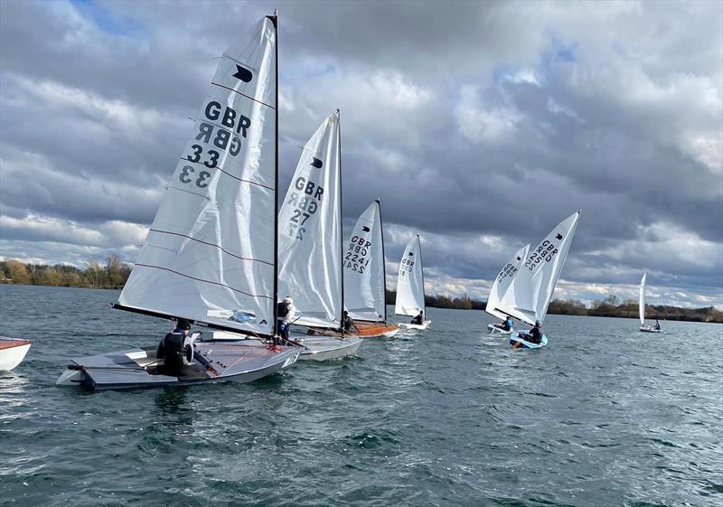 OK Sprint Races at Burghfield photo copyright Peter Blackman / Burghfield SC taken at Burghfield Sailing Club and featuring the OK class