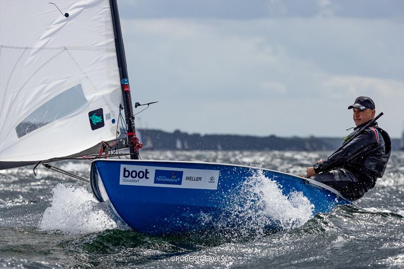 Michal Strumnik, POL in the OK Dinghy class at Kieler Woche - photo © Robert Deaves