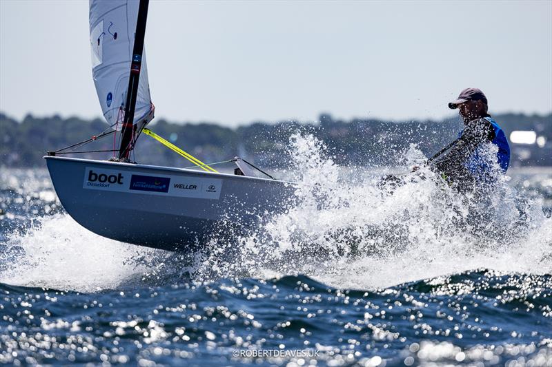 Andre Budzien, GER - OK Dinghy class at Kieler Woche - photo © Robert Deaves