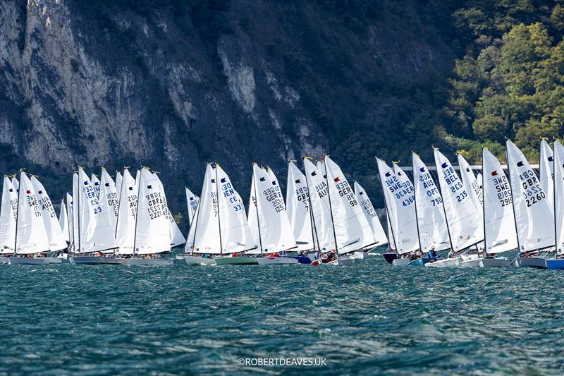 OK Dinghy Worlds at Lake Garda - Practice Race - photo © Robert Deaves / www.robertdeaves.uk