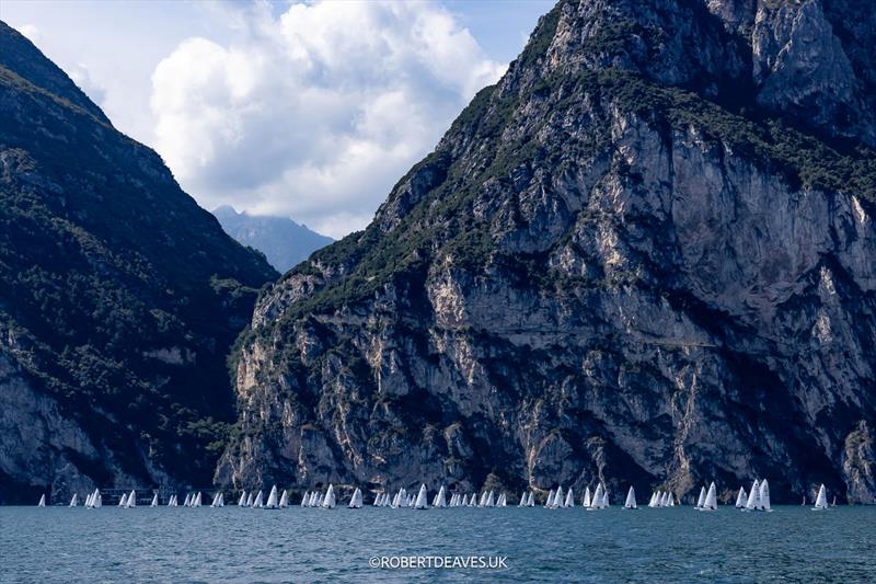 OK Dinghy Worlds at Lake Garda - Practice Race - photo © Robert Deaves / www.robertdeaves.uk