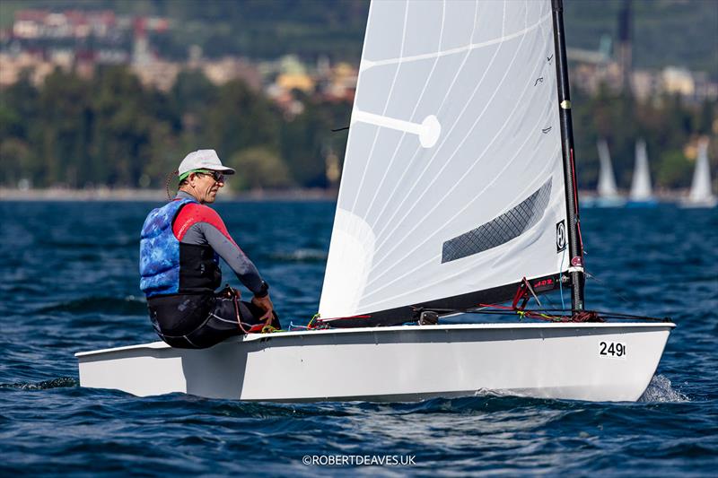 OK Dinghy Worlds at Lake Garda - Nick Craig, GBR - photo © Robert Deaves / www.robertdeaves.uk