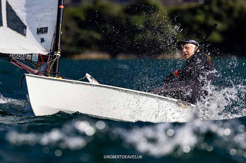 OK Dinghy Worlds at Lake Garda Day 3 - Peter Robinson, AUS photo copyright Robert Deaves / www.robertdeaves.uk taken at Circolo Vela Arco and featuring the OK class