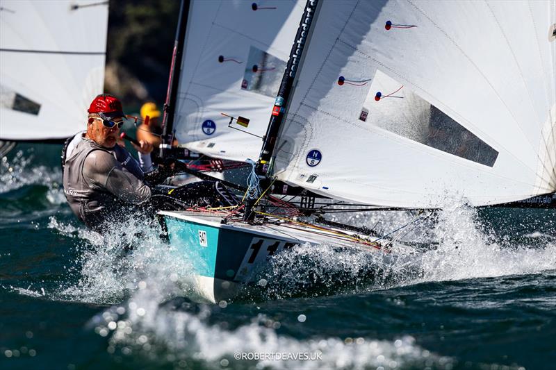 OK Dinghy Worlds at Lake Garda Day 4 - Jan-Dietmar Dellas photo copyright Robert Deaves / www.robertdeaves.uk taken at Circolo Vela Arco and featuring the OK class