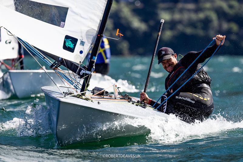 OK Dinghy Worlds at Lake Garda Day 4 - Tim Petetin photo copyright Robert Deaves / www.robertdeaves.uk taken at Circolo Vela Arco and featuring the OK class