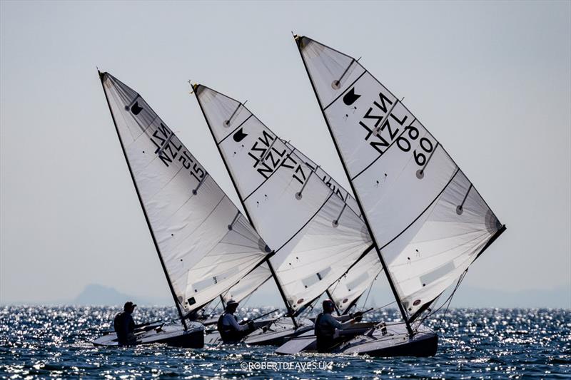 OK Dinghy Worlds at Lake Garda Day 5 - Race 9 photo copyright Robert Deaves / www.robertdeaves.uk taken at Circolo Vela Arco and featuring the OK class