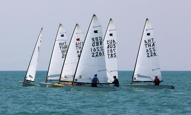 OK fleet on day 3 of the Royal Varuna Yacht Club Open Masters Championship 2026 photo copyright Henry Weidmann taken at Royal Varuna Yacht Club and featuring the OK class