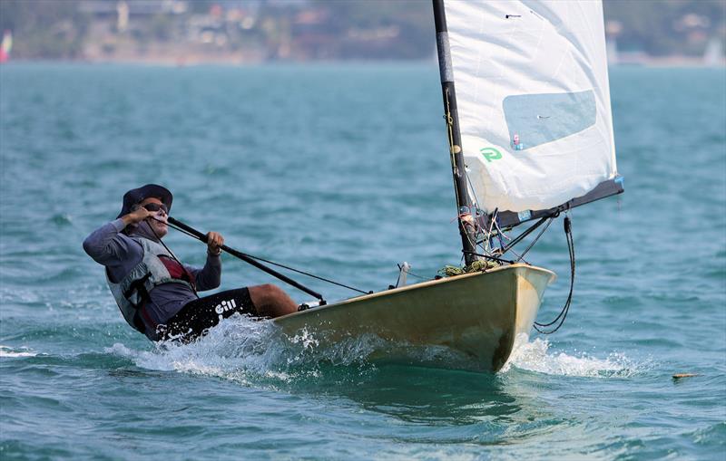 Morten Jakobsen on day 3 of the Royal Varuna Yacht Club Open Masters Championship 2026 photo copyright Henry Weidmann taken at Royal Varuna Yacht Club and featuring the OK class