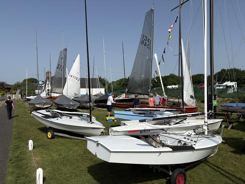 Waiting for the wind during the OK Dinghy River Championships at Upper Thames Sailing Club - photo © Simon Davis