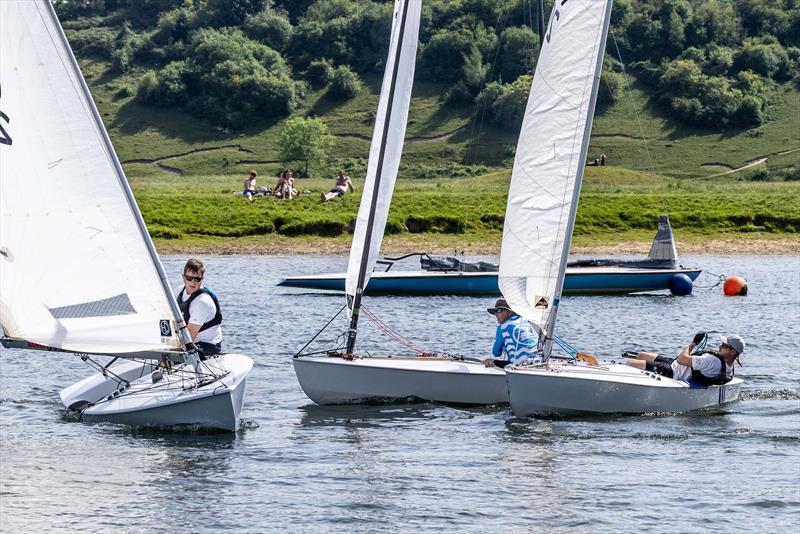Race 2 lap 2 during the OK Dinghy River Championships at Upper Thames Sailing Club - photo © Tony Ketley