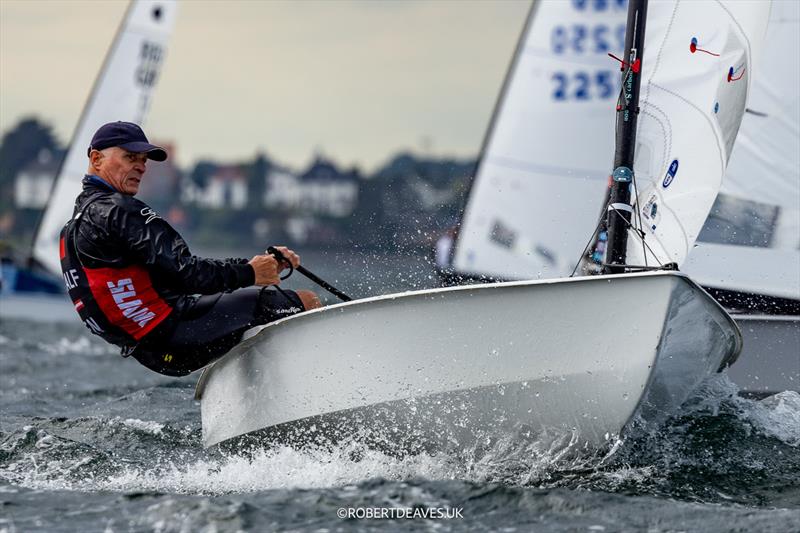 Stefan Myralf, DEN during the Practice Race of the OK Dinghy Worlds in Denmark - photo © Robert Deaves / www.robertdeaves.uk