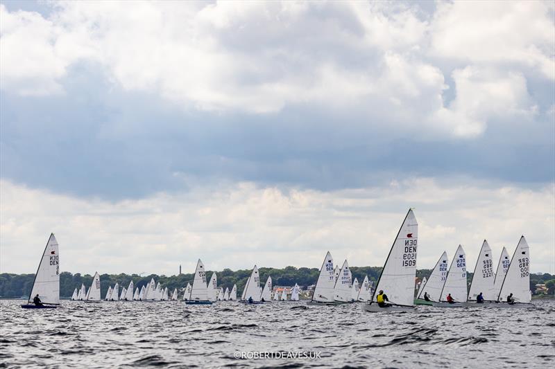 Practice Race of the OK Dinghy Worlds in Denmark - photo © Robert Deaves / www.robertdeaves.uk