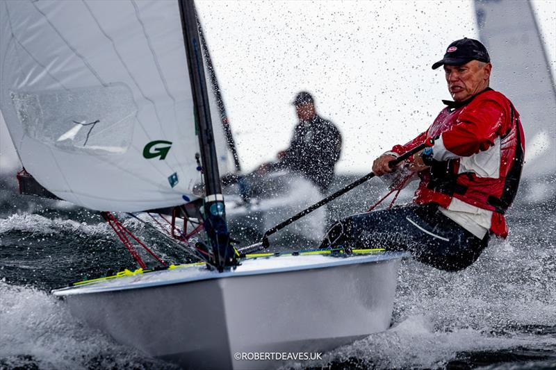 Gunter Arndt, GER - day 2 of the OK Dinghy Worlds in Denmark photo copyright Robert Deaves / www.robertdeaves.uk taken at Royal Danish Yacht Club and featuring the OK class