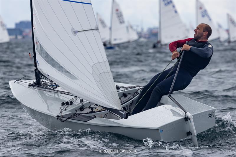 Pim van Vugt, NED - day 2 of the OK Dinghy Worlds in Denmark