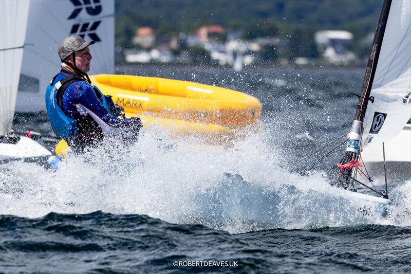 Rik Thompson, AUS - day 3 of the OK Dinghy Worlds in Denmark photo copyright Robert Deaves / www.robertdeaves.uk taken at Royal Danish Yacht Club and featuring the OK class