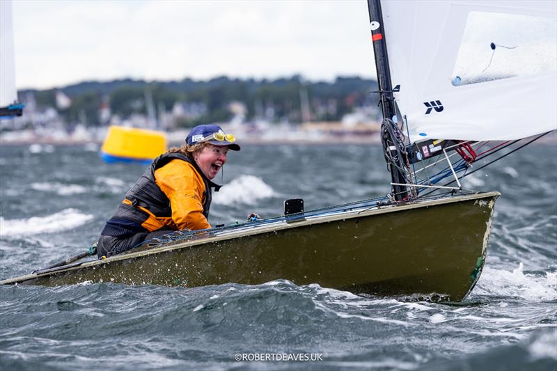 Sofie Boel, DEN - day 3 of the OK Dinghy Worlds in Denmark photo copyright Robert Deaves / www.robertdeaves.uk taken at Royal Danish Yacht Club and featuring the OK class