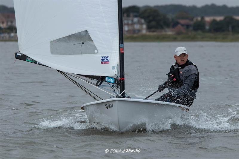 Third overall, Simon Davis - Vaikobi Travellers Series and Richard Mason Trophy at Overy Staithe photo copyright John Greaves taken at Overy Staithe Sailing Club and featuring the OK class