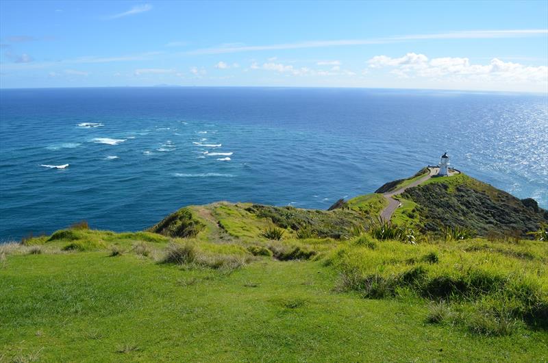 The convergence of the Pacific Ocean and Tasman Sea  - Cape Reinga the most northern point of New Zealand and rounding landmark - Globe 40 Leg 3 - Auckland stopover - October 2022 - photo © Globe 40